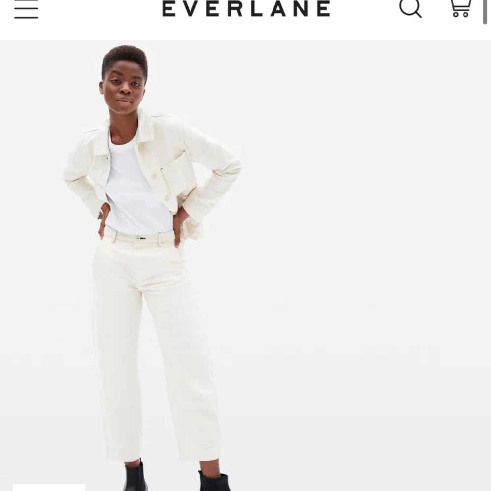 Everlane Arc Canvas Pant in Bone!